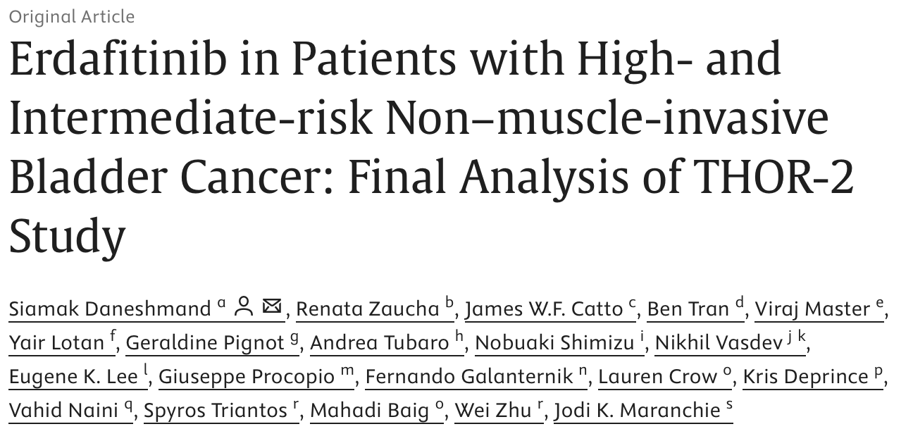 Giuseppe Procopio: A Promising Step Forward in Personalized Bladder Cancer Care