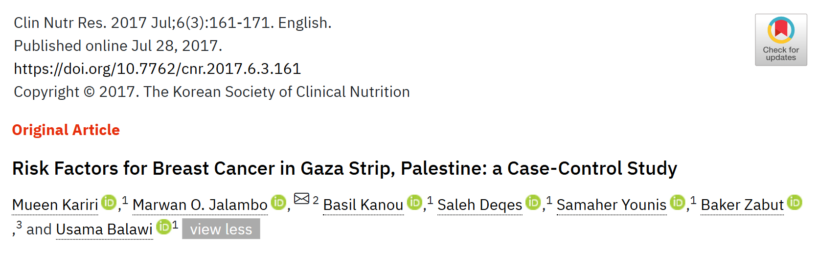Amanda Nasrallah: Breast Cancer in Palestine - Barriers, Challenges, and the Way Forward