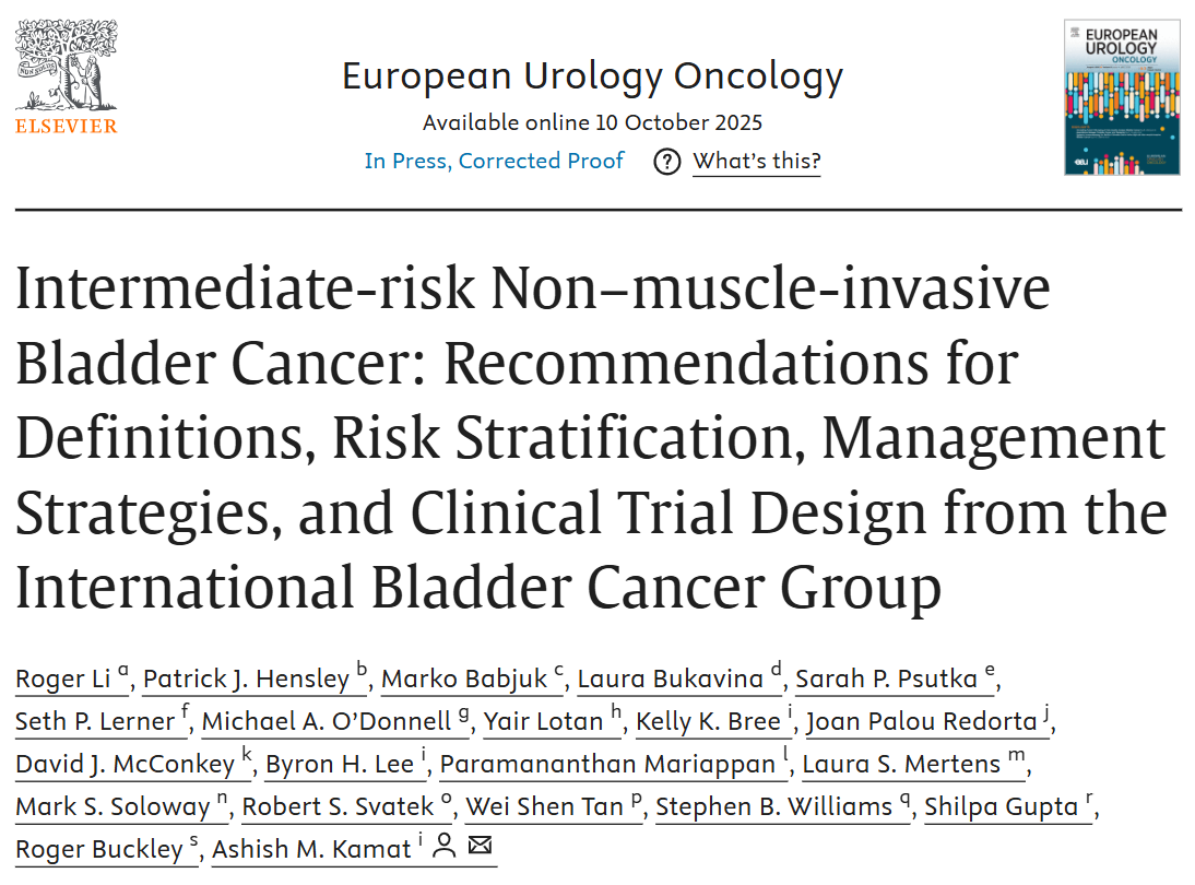 Ashish Kamat: Updated Recommendations for Intermediate-Risk NMIBC