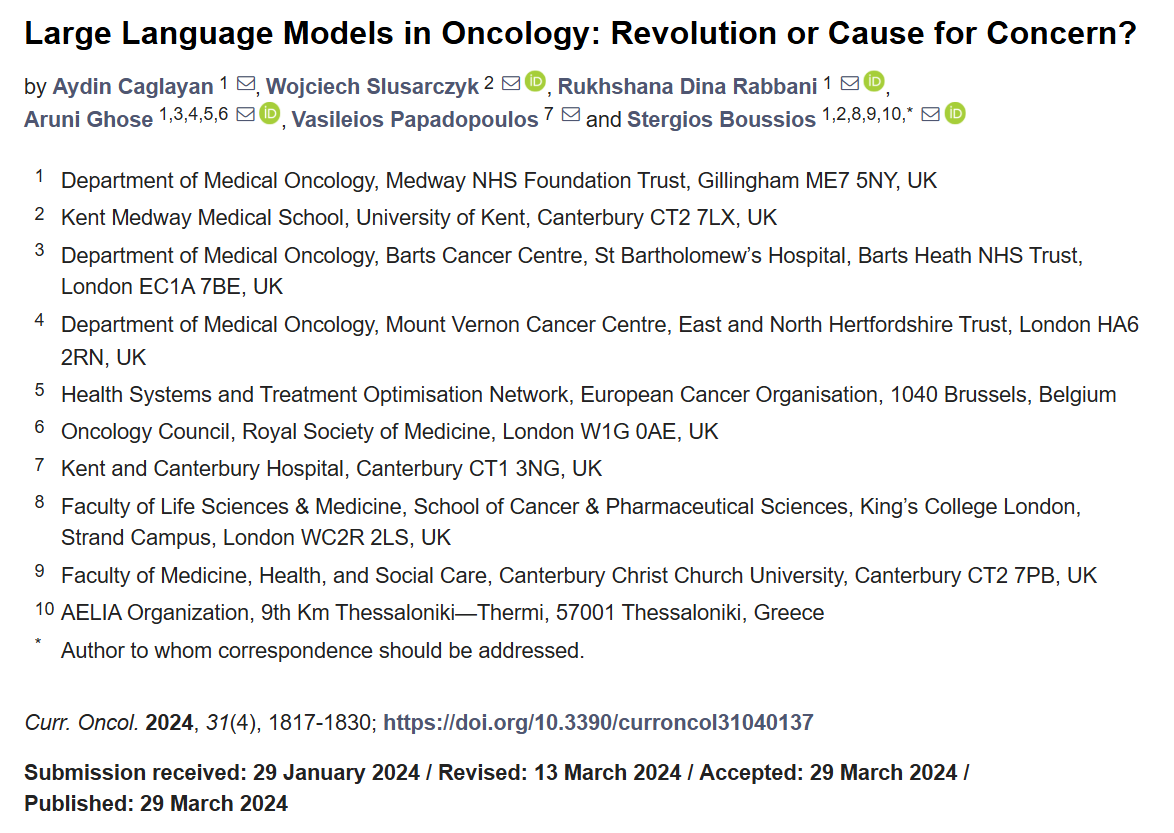 Aruni Ghose: ASCO Abstract Project Alert for Cancer AI Innovators 2 Aruni Ghose: ASCO Abstract Project Alert for Cancer AI Innovators
