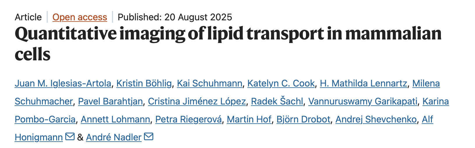George Kumar: New Insights Into How Cells Move Lipids