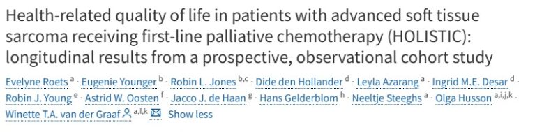 Winette van der Graaf HOLISTIC Study 