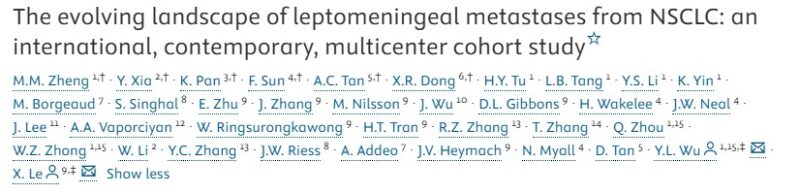 Xiuning Le: Honored to Share My Second Simultaneous Publication at ESMO 2025