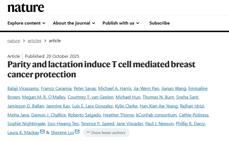 Kefah Mokbel: How Pregnancy and Breastfeeding Empower the Immune System to Guard Against Breast Cancer