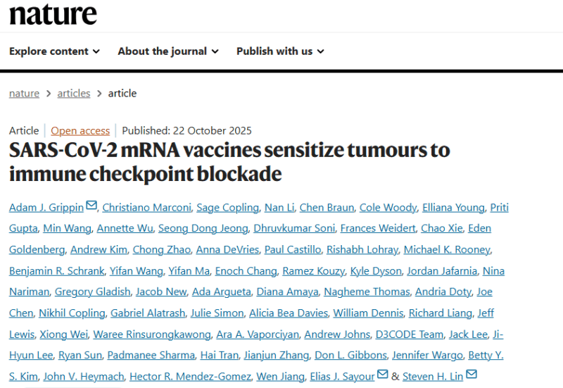 Vivek Subbiah: New Study Explores Impact of SARS-CoV-2 mRNA Vaccines on Checkpoint Therapy
