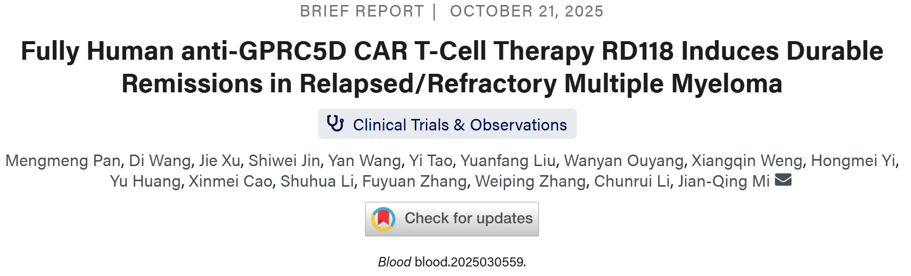 Myeloma Paper of the Day, October 24th, Suggested by Robert Orlowski 2 Myeloma Paper of the Day, October 24th, Suggested by Robert Orlowski