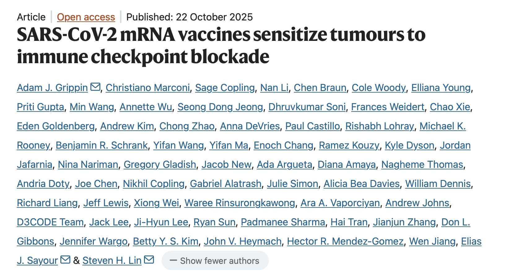 Jean-Charles Soria: mRNA Vaccines as Unplanned Immunotherapy Primers 2 Jean-Charles Soria: mRNA Vaccines as Unplanned Immunotherapy Primers