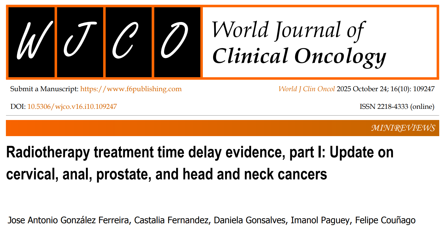 Felipe Couñago: Radiotherapy Treatment Time Delay Evidence