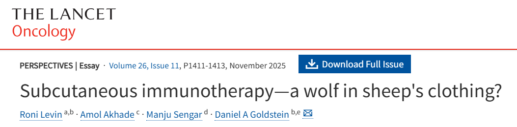 Amol Akhade: Subcutaneous Immunotherapy - A Wolf in Sheep’s Clothing? 2 Amol Akhade: Subcutaneous Immunotherapy - A Wolf in Sheep’s Clothing?