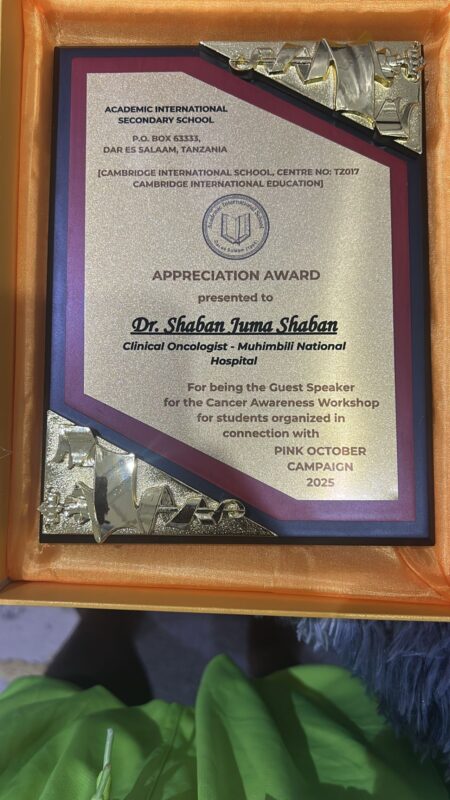 Shaban Juma: Sharing Breast Cancer Knowledge at Academic International Secondary School