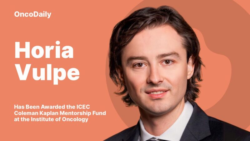 Horia Vulpe: Thrilled to Share That I Have Been Awarded the ICEC Coleman Kaplan Mentorship Fund