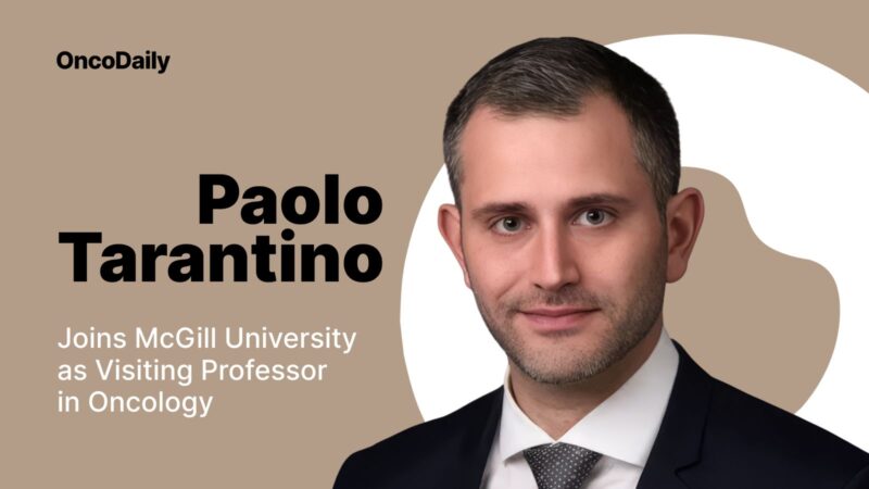 Paolo Tarantino Joins McGill University as Visiting Professor in Oncology