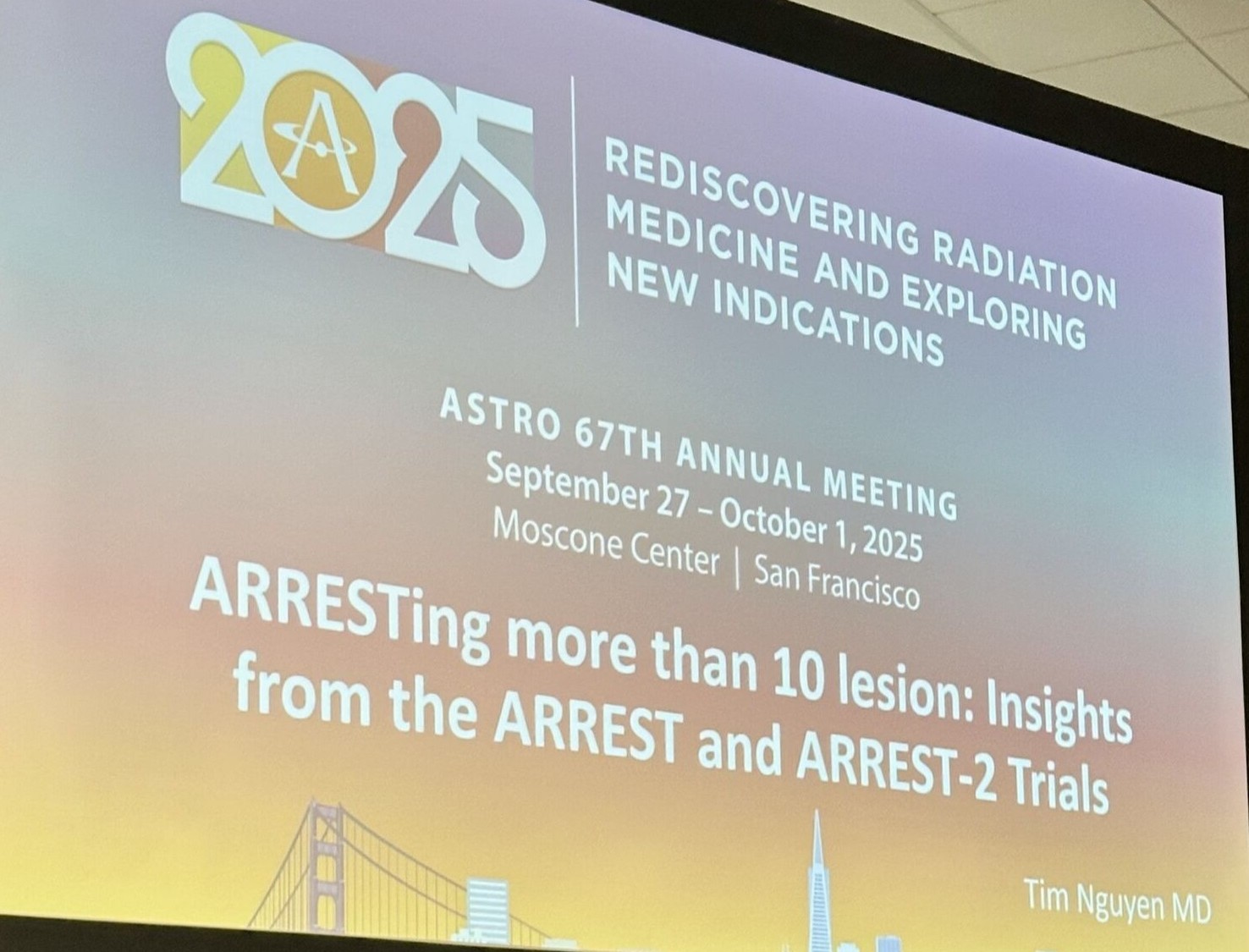 Melvin L.K. Chua: Huge Congrats to ASTRO for Another Successful 67th Annual Meeting