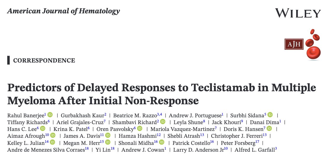 Rahul Banerjee: Predicting Delayed Teclistamab Responses in Multiple Myeloma