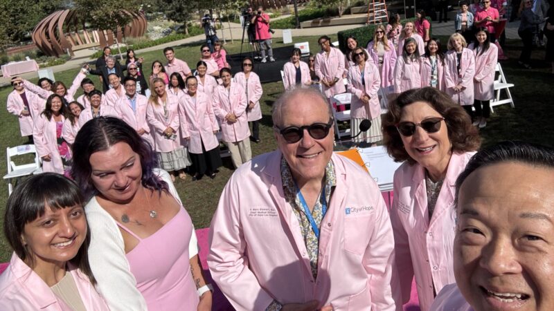 Ed Kim: Pink Lab Coats for Breast Cancer Awareness Month