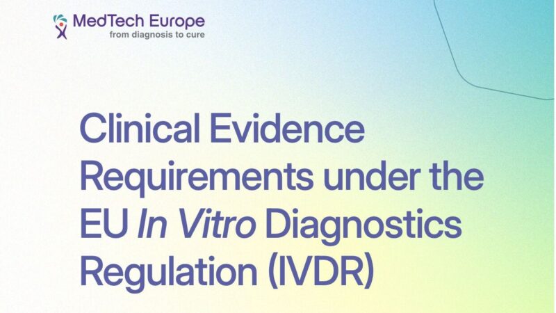 Svetlana Nikic: New Version of MedTech Europe eBook on IVDR Clinical Evidence