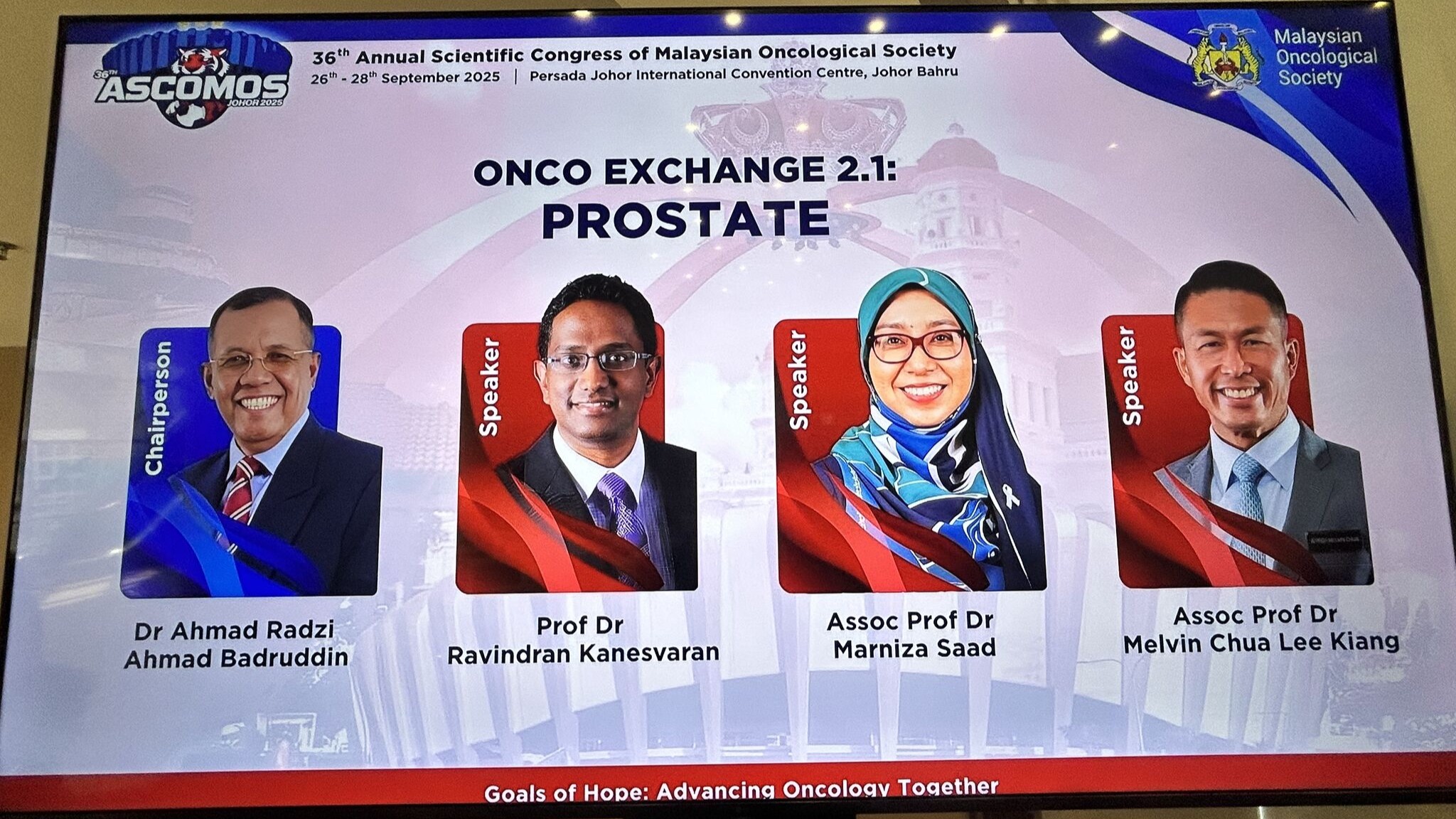 Ravindran Kanesvaran: Attending the 36th Annual Scientific Meeting of the Malaysian Oncological Society