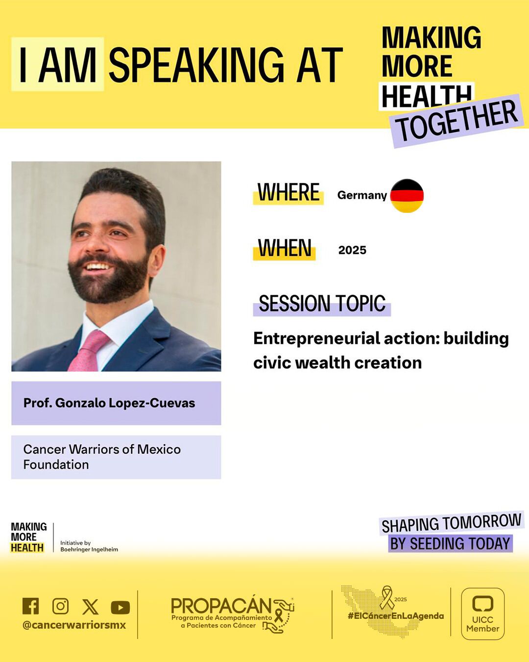 Gonzalo López-Cuevas: Strengthening Social Impact Through Health and Entrepreneurship at ‘Making More Health’ Initiative
