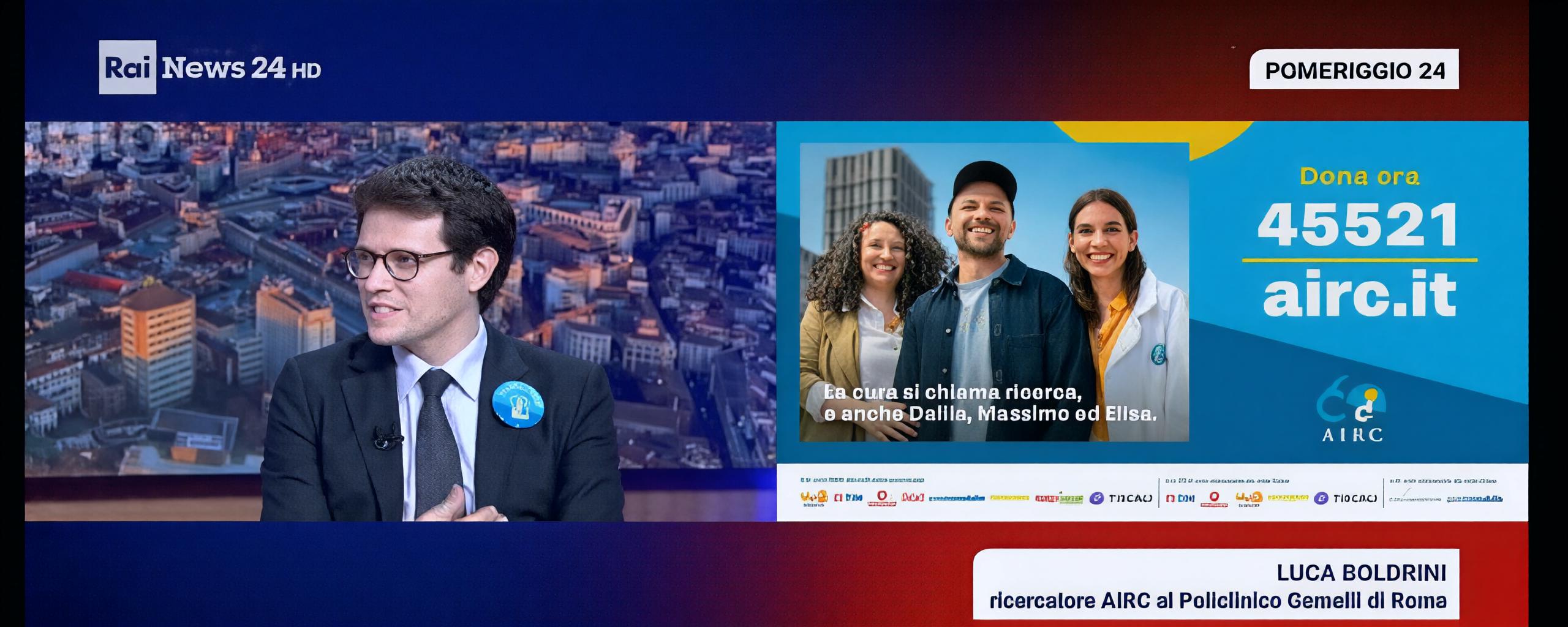 Luca Boldrini: Thanks to Rai for Supporting AIRC During the 2025 Research Week