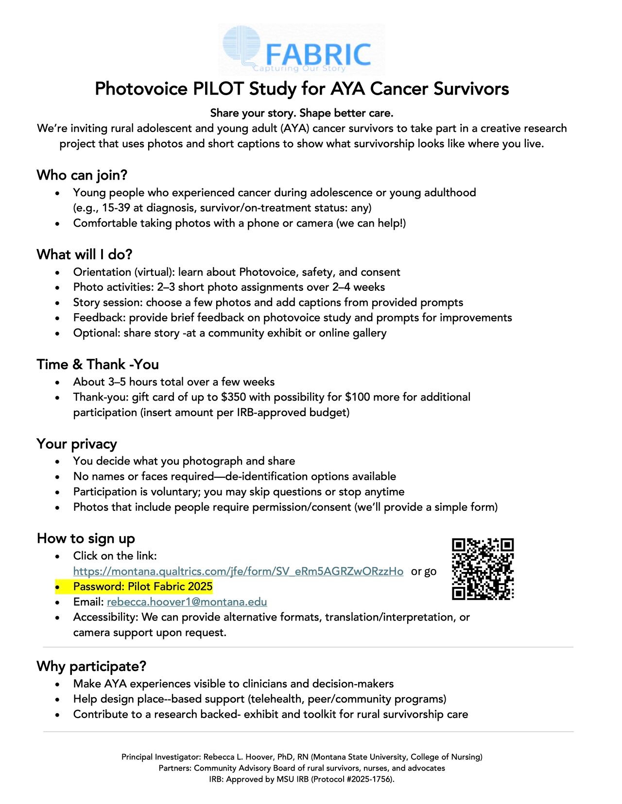 Stacey Tinianov: Illuminating the Realities of AYA Cancer in Rural Communities