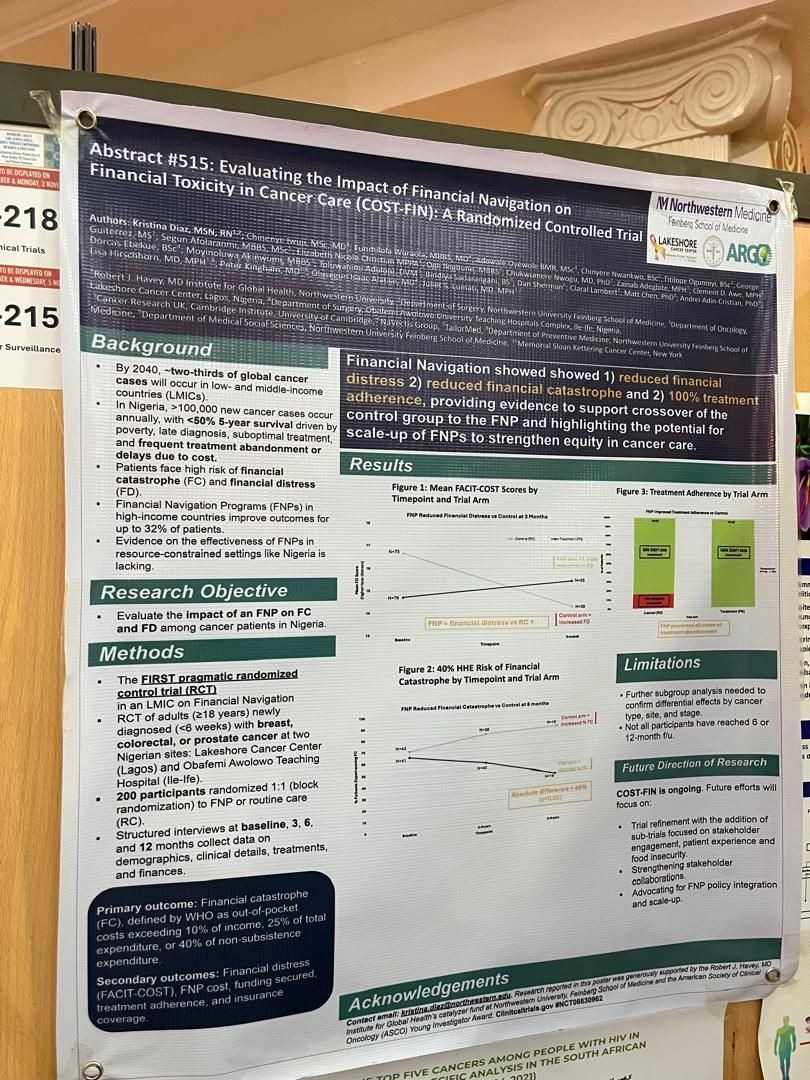 Chinenye Iwuji: Thrilled to Showcase Our Research Advancing Cancer Care in Nigeria 2 Chinenye Iwuji: Thrilled to Showcase Our Research Advancing Cancer Care in Nigeria
