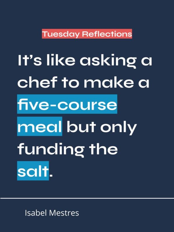Isabel Mestres: Lasting Impact Comes from Strong, Connected Systems, Not Stand-Alone Projects 2 Isabel Mestres: Lasting Impact Comes from Strong, Connected Systems, Not Stand-Alone Projects