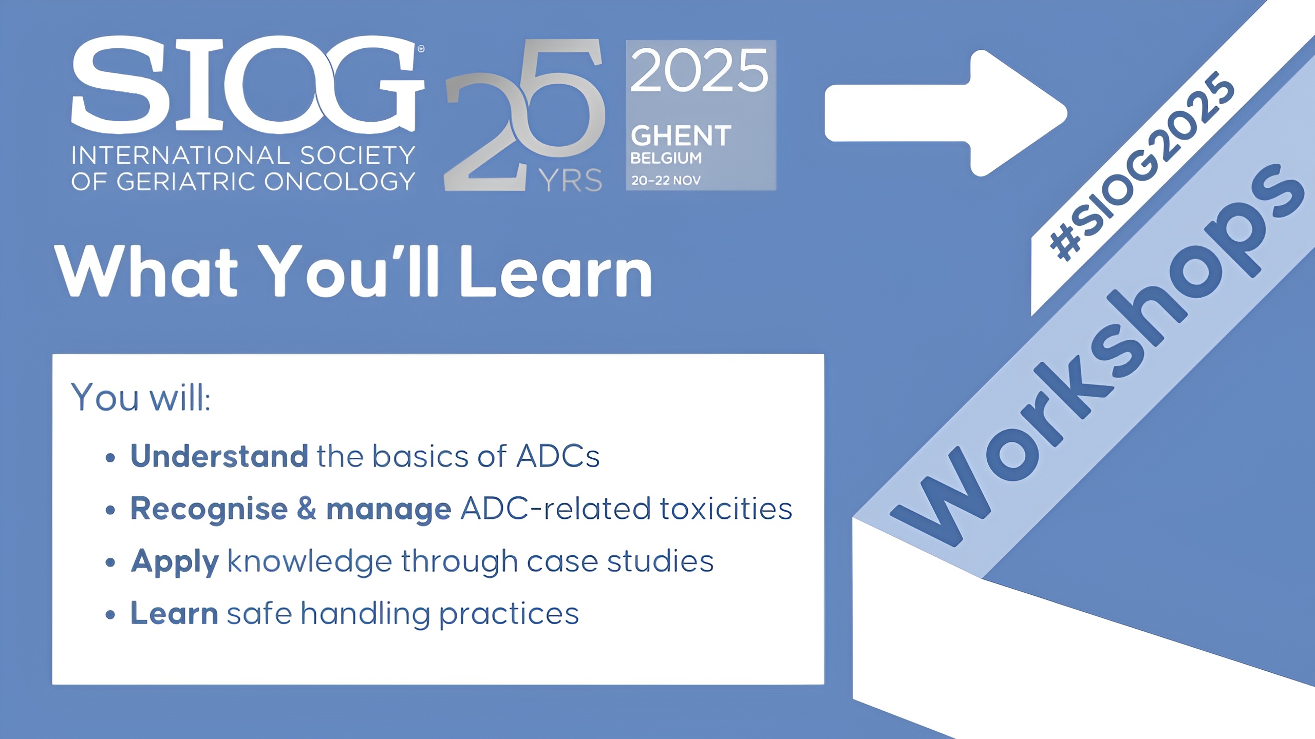 Nursing Essentials Workshop on ADCs at SIOG 2025