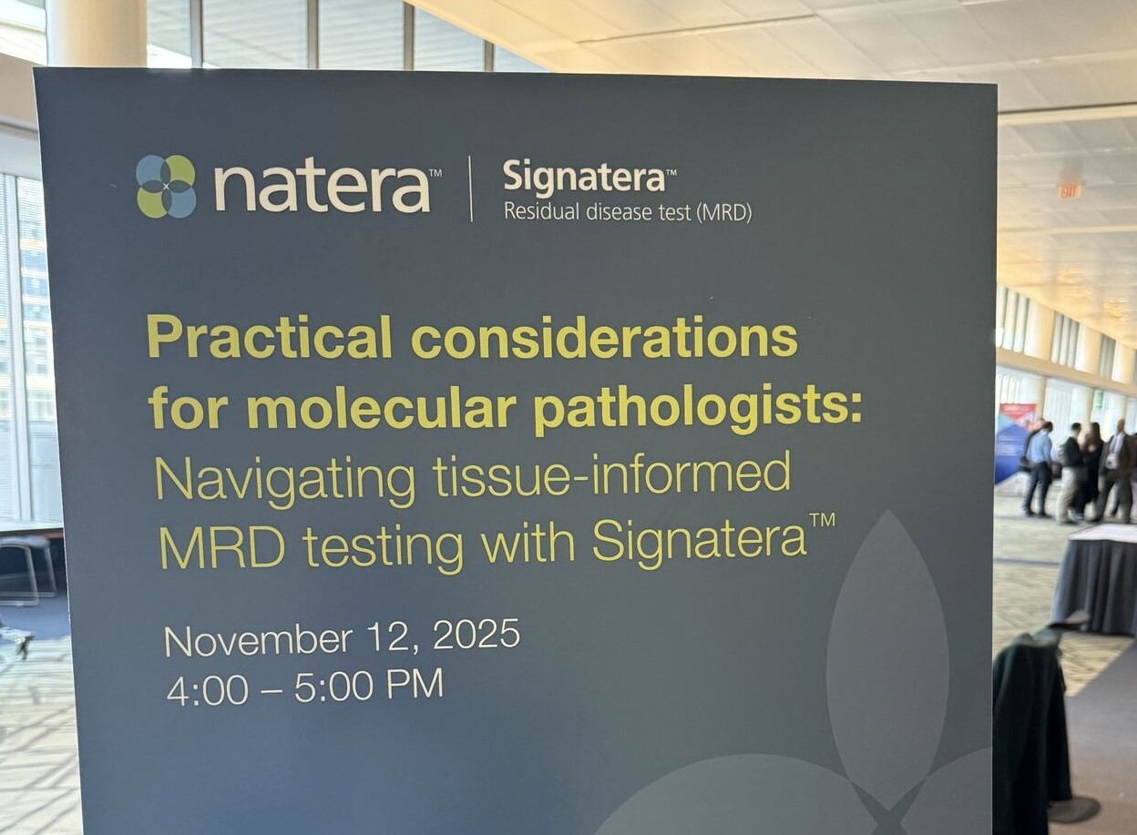 Osama Khan: Signatera Workshop Highlights at Association for Molecular Pathology 2 Osama Khan: Signatera Workshop Highlights at Association for Molecular Pathology