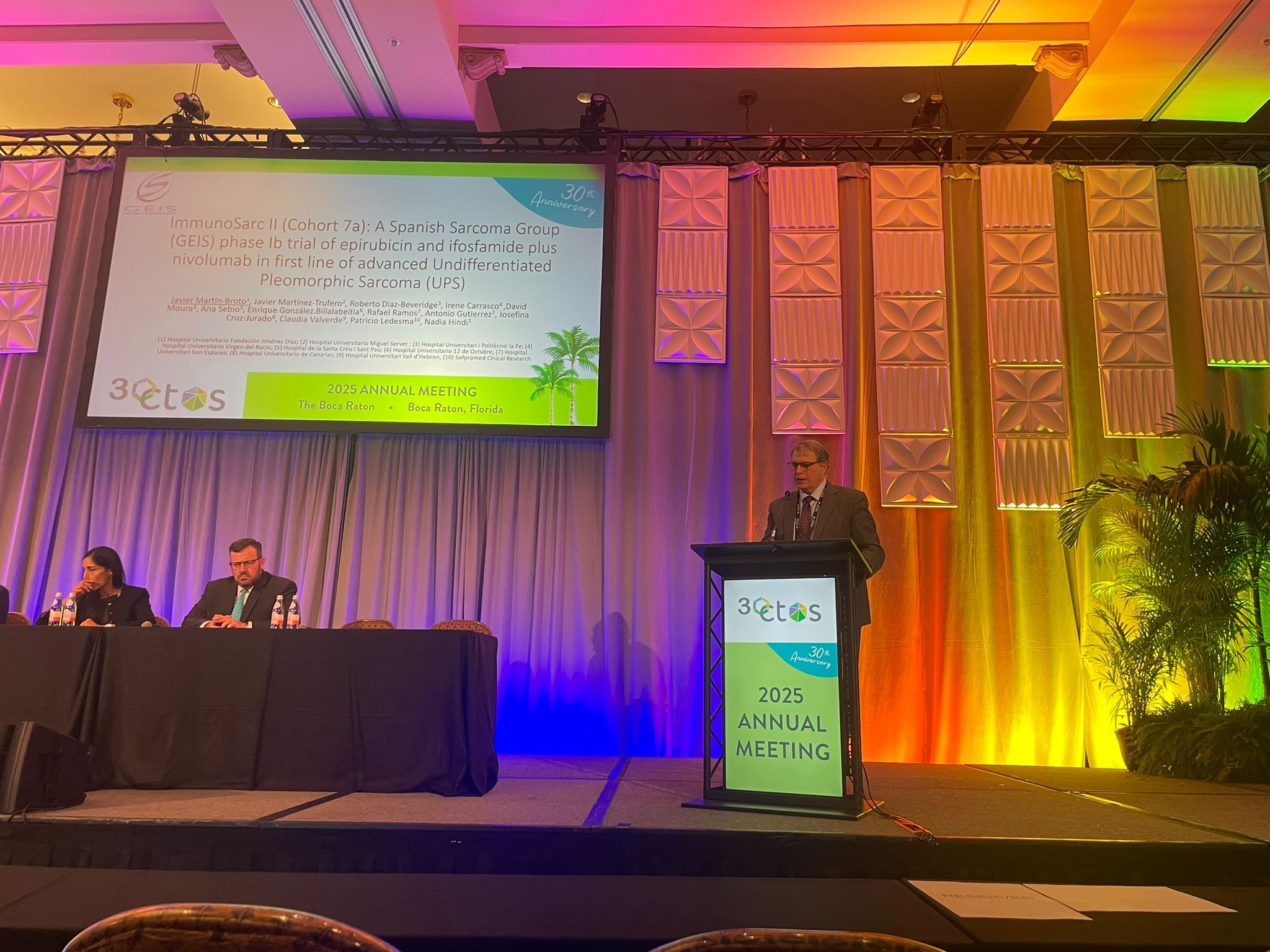 Javier Martin-Broto: Final Results from the IMMUNOSARC Trial Cohort IB for Advanced UPS at the CTOS Meeting 2 Javier Martin-Broto: Final Results from the IMMUNOSARC Trial Cohort IB for Advanced UPS at the CTOS Meeting