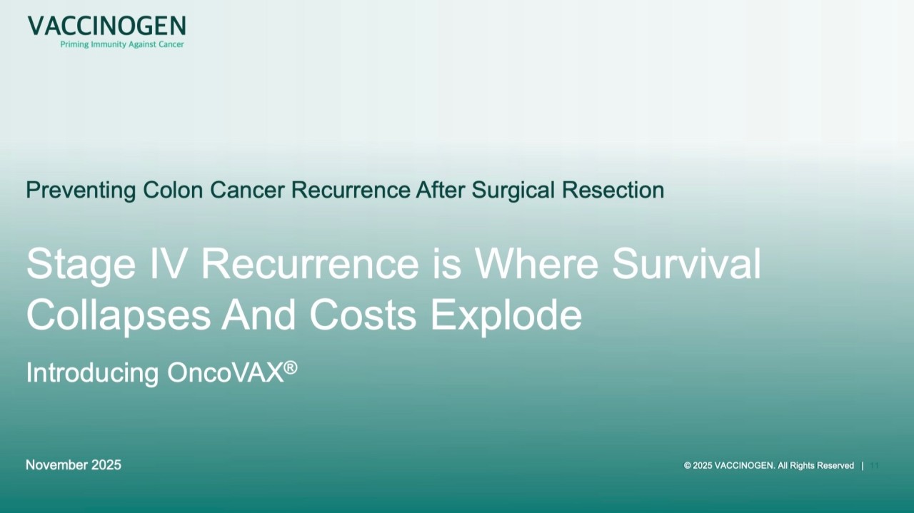 David Oxley: Can We Train the Immune System to Prevent Colon Cancer Recurrence? 2 David Oxley: Can We Train the Immune System to Prevent Colon Cancer Recurrence?