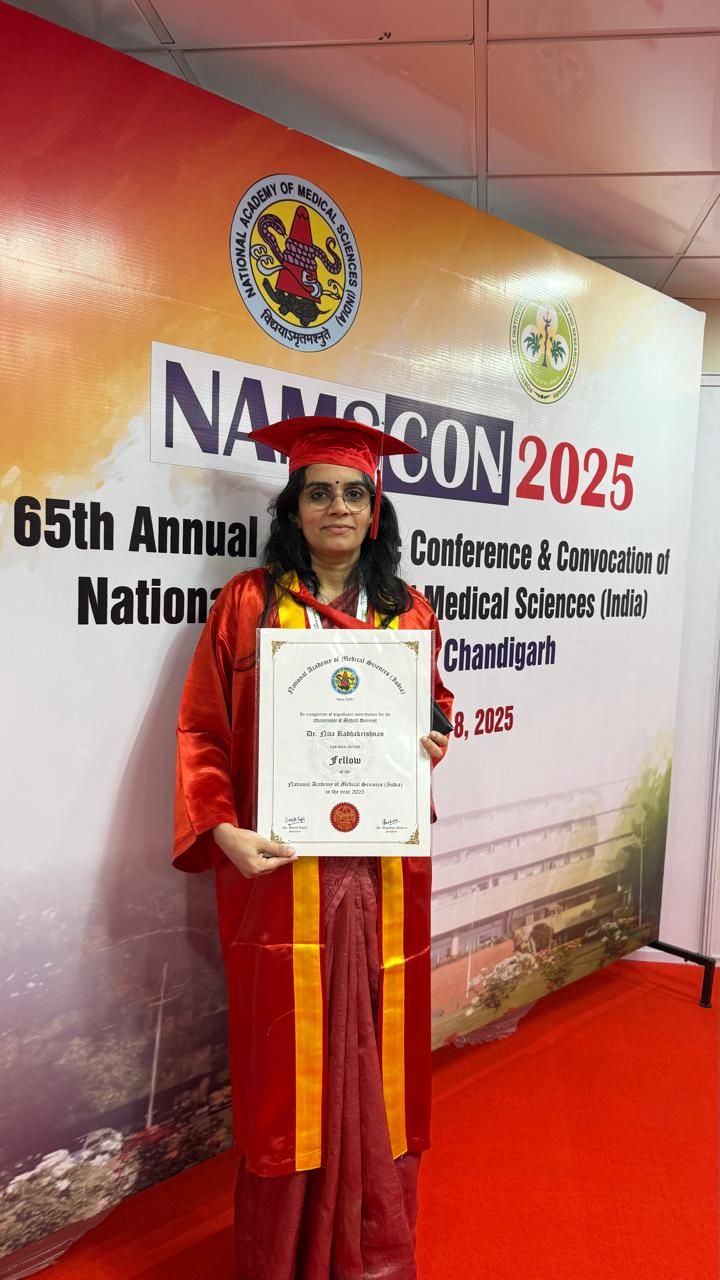 Nita Radhakrishnan: Grateful to be Elected as a Fellow of the FAMS, Ministry of Health and Family Welfare 2 Nita Radhakrishnan: Grateful to be Elected as a Fellow of the FAMS, Ministry of Health and Family Welfare