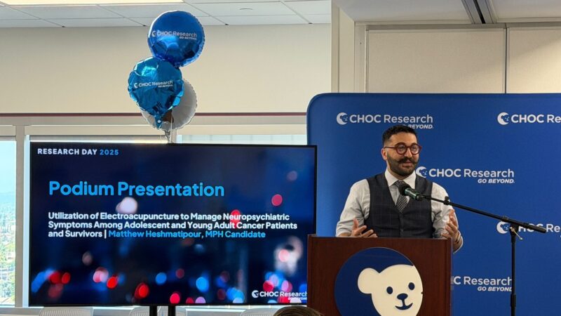 Matthew Heshmatipour: Honored to Present Our EAST Clinical Trial at 2025 CHOC Research Day