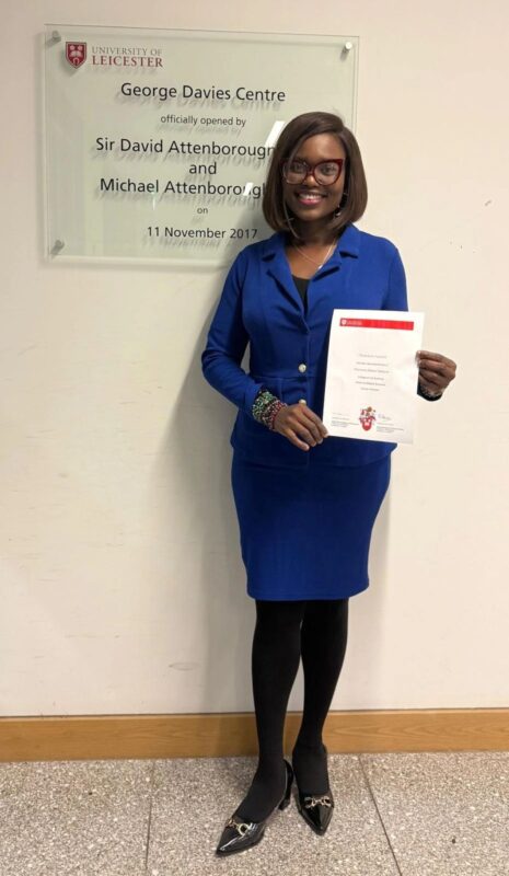 Olubukola Ayodele: Honored to Receive an Academic title from the University of Leicester 2 Olubukola Ayodele: Honored to Receive an Academic title from the University of Leicester