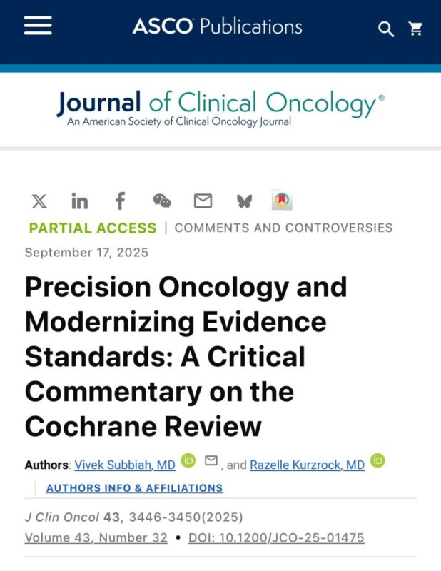Vivek Subbiah: Precision Oncology and Modernizing Evidence Standards 2 Vivek Subbiah: Precision Oncology and Modernizing Evidence Standards