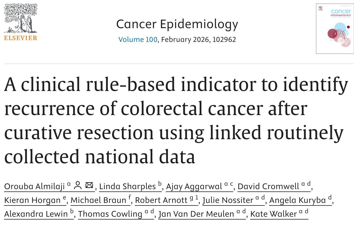 Orouba Almilaji: Two-Step Rule-Based Indicator to Identify Colorectal Cancer Recurrence