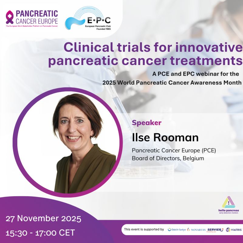Countdown to Our World Pancreatic Cancer Awareness Month Webinar - Pancreatic Cancer Europe 2 Countdown to Our World Pancreatic Cancer Awareness Month Webinar - Pancreatic Cancer Europe