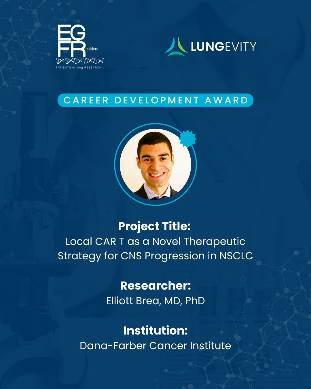 LUNGevity Announces Recipients of 2025 Translational Research Program Awards