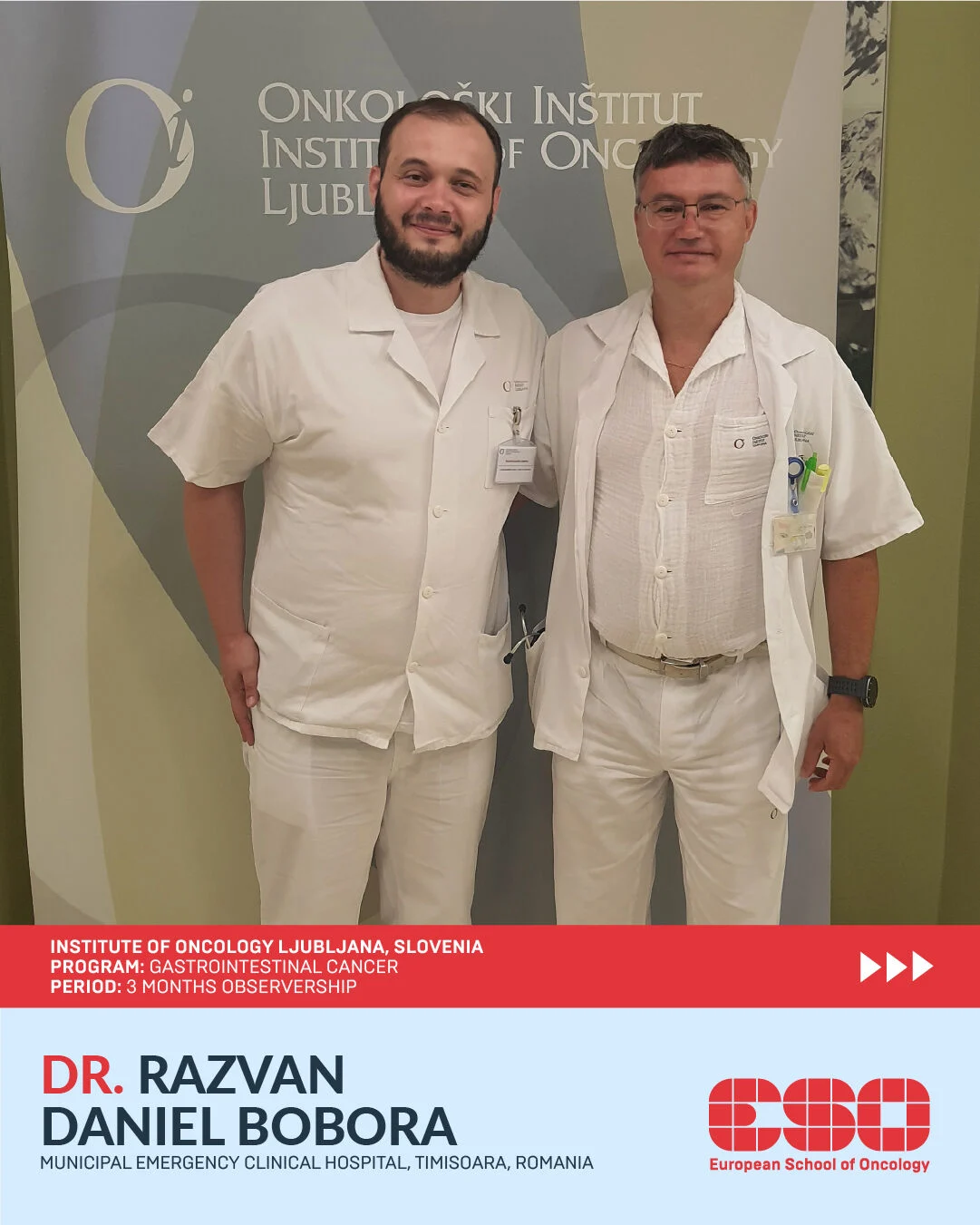 Reflections from Razvan Daniel Bobora’s GI Cancer Observership - ESO