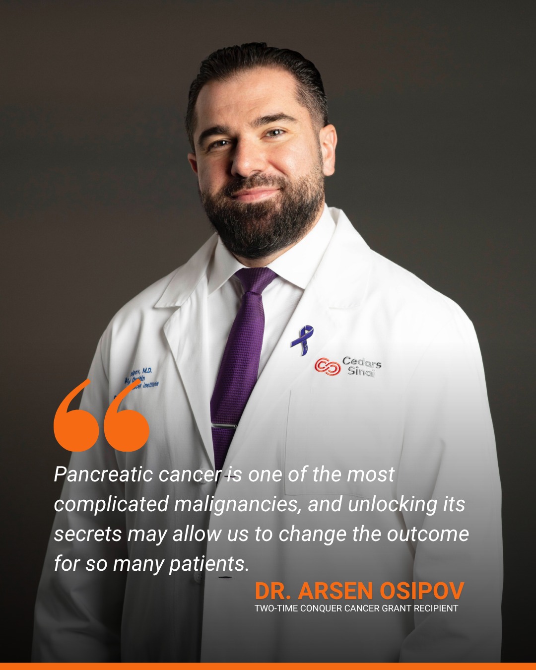 Arsen Osipov Focuses on Research to Make Pancreatic Cancer Cells More Sensitive to Treatment - Conquer Cancer Foundation