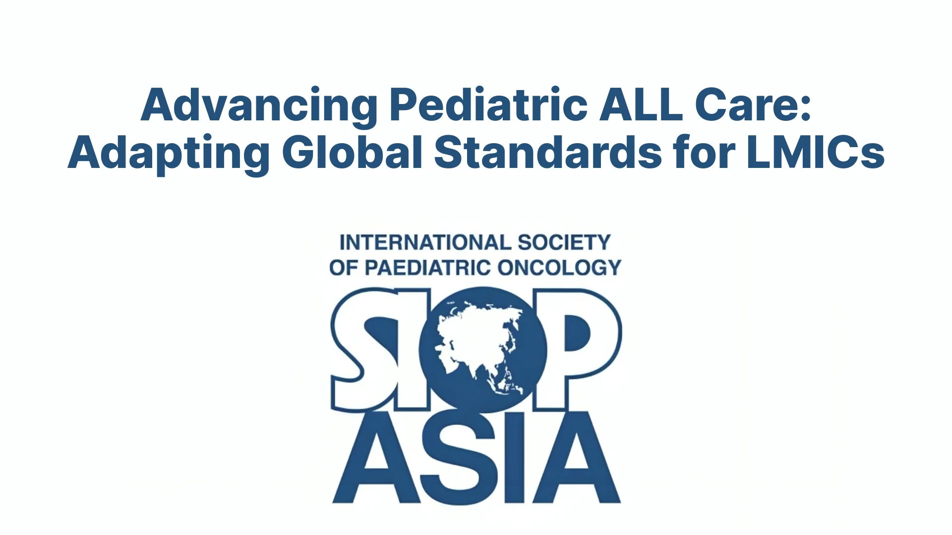 Advancing Pediatric ALL Care