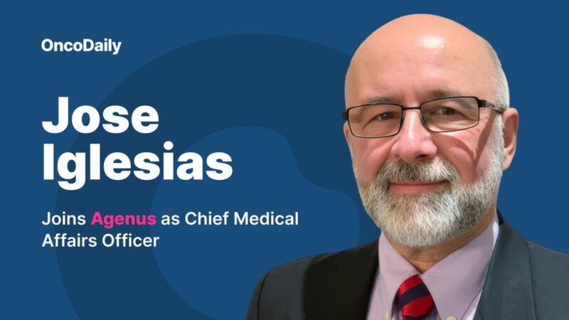 Agenus Announces The Appointment of Jose Iglesias As Chief Medical Affairs Officer