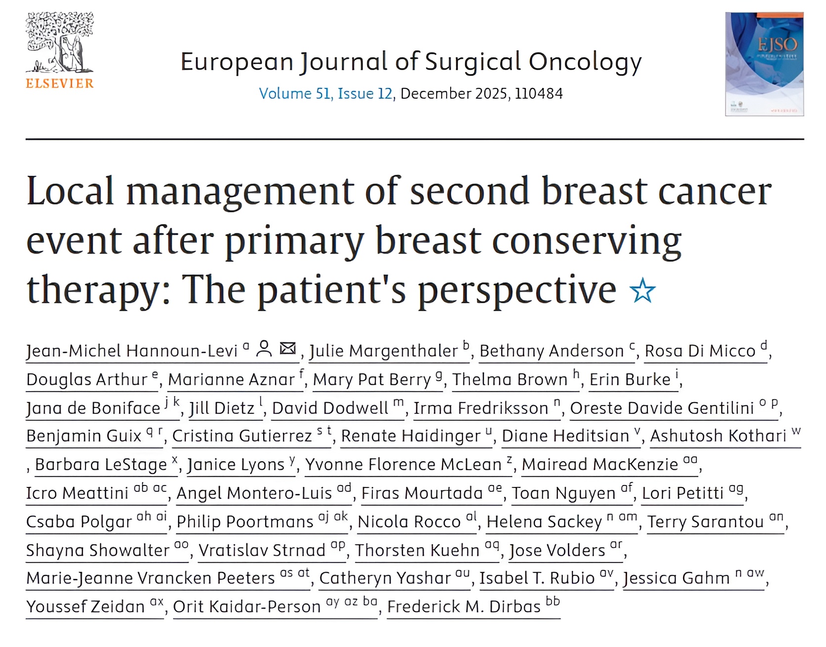 Icro Meattini: New Study Explores Patient Perspectives in Managing Second Breast Cancer Events