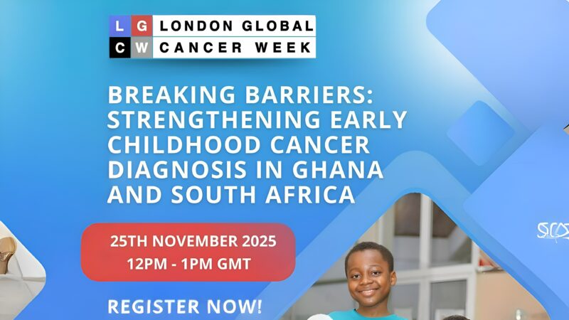 Registrations Open for World Child Cancer Session on Early Childhood Cancer Diagnosis