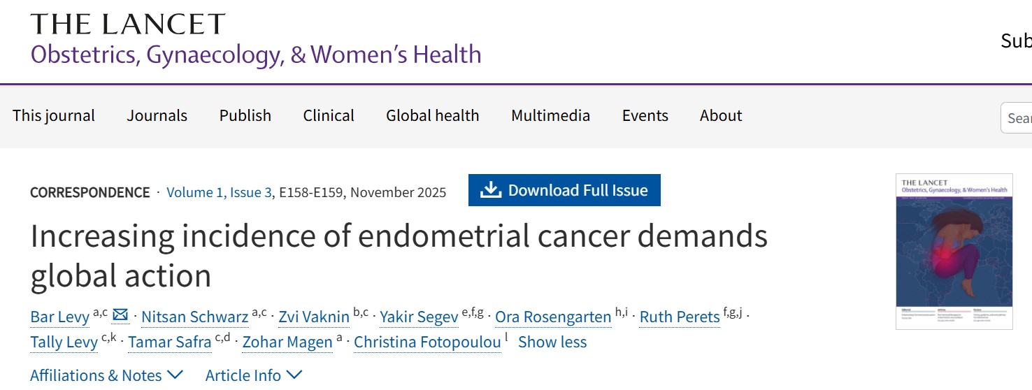 Bar Levy: Endometrial Cancer Must Be Prioritized in Global Health Policy