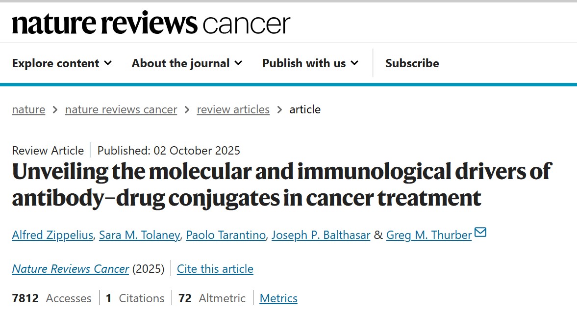 Paolo Tarantino Publishes New Insights on ADC Mechanisms in Cancer Treatment