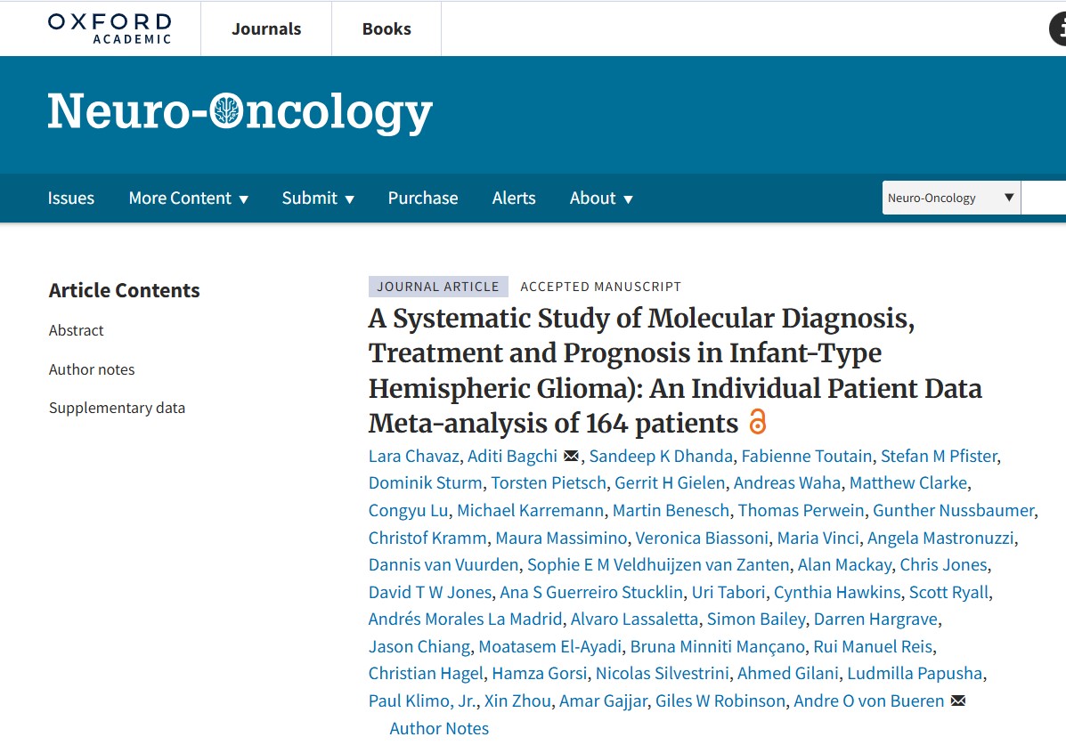 Angela Mastronuzzi: Meta-Analysis Reveals Key Findings in Infant-Type Hemispheric Glioma