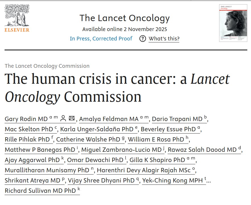 Wendy Lam: Honored to Contribute to The Human Crisis in Cancer Report 2 Wendy Lam: Honored to Contribute to The Human Crisis in Cancer Report