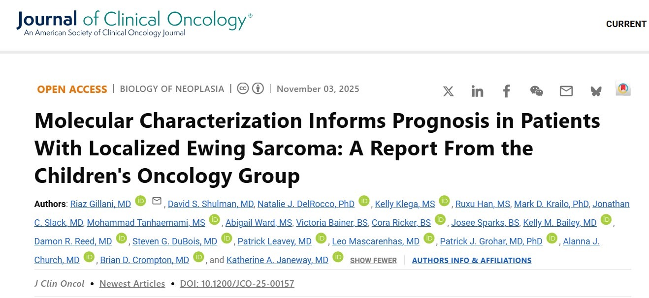Riaz Gillani: Molecular Characterization Informs Prognosis in Localized Ewing Sarcoma
