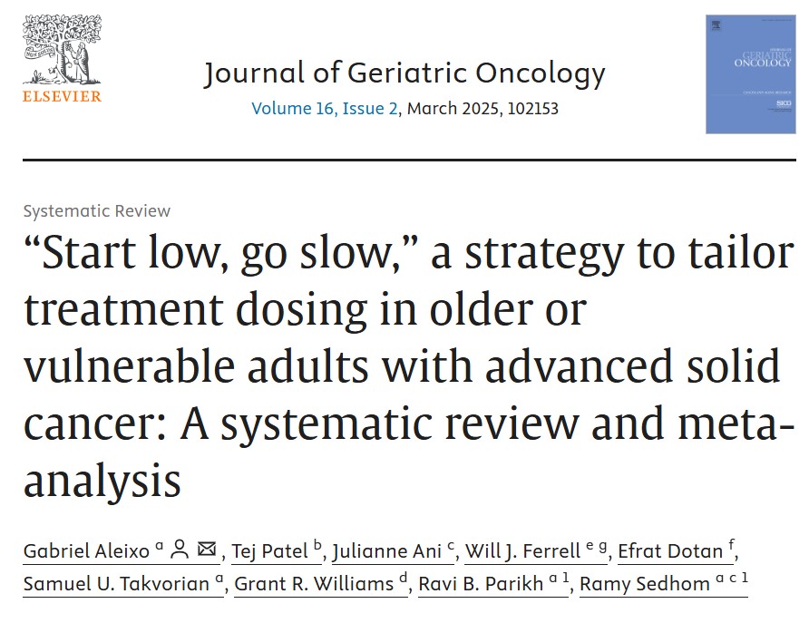 Grant Williams: Gabriel Aleixo Wins Journal of Geriatric Oncology Paper of the Year at SIOG25