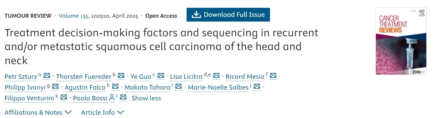 Melvin LK Chua: Systemic Treatment in Recurrent/Metastatic Head and Neck Cancer